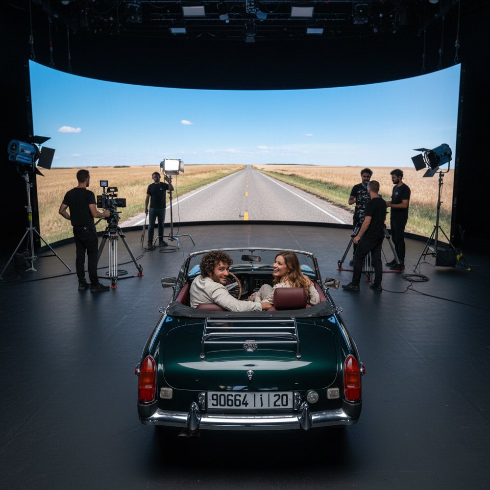 La voiture que *votre scène* attend.