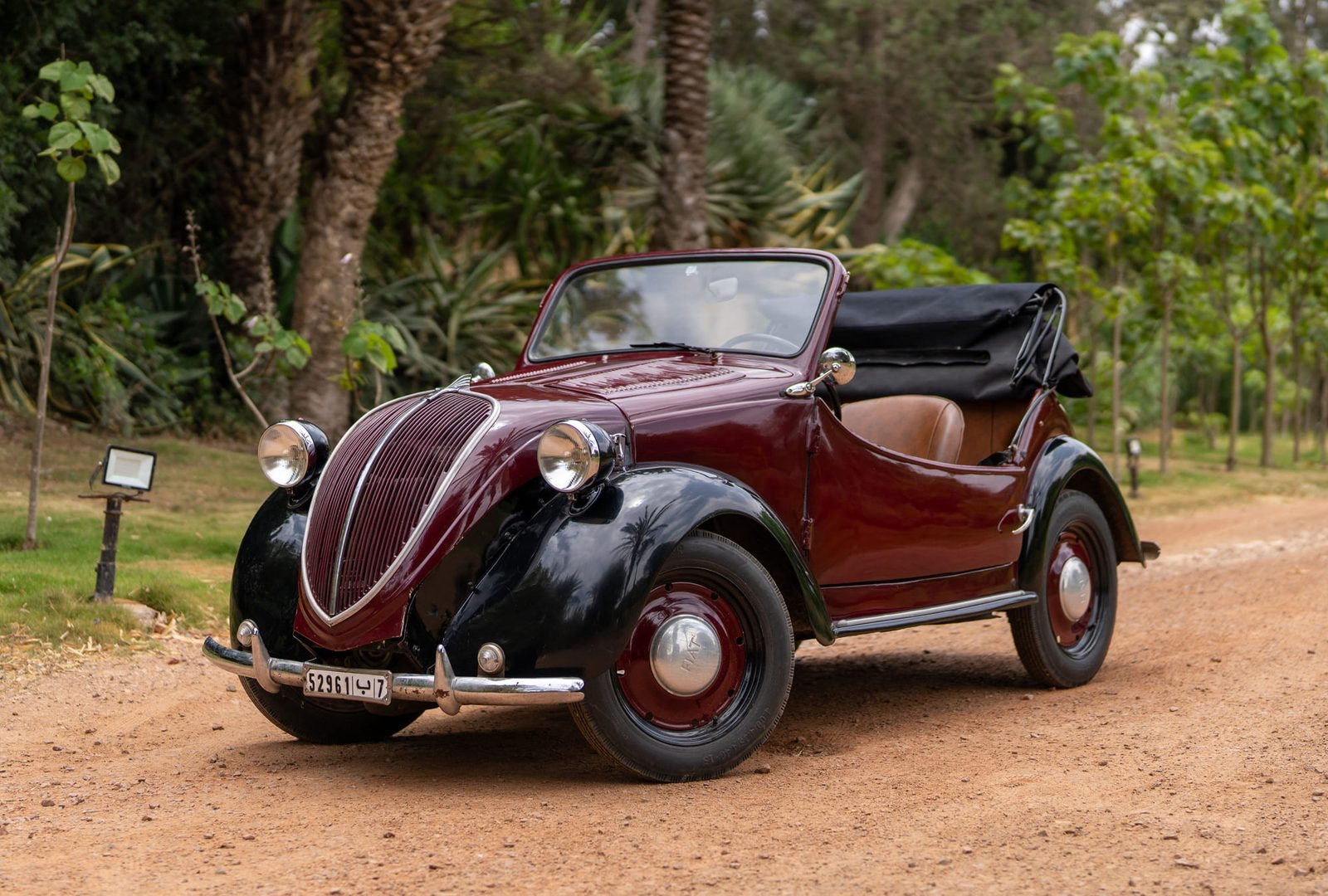 Fiat Topolino, vue de trois quarts avant