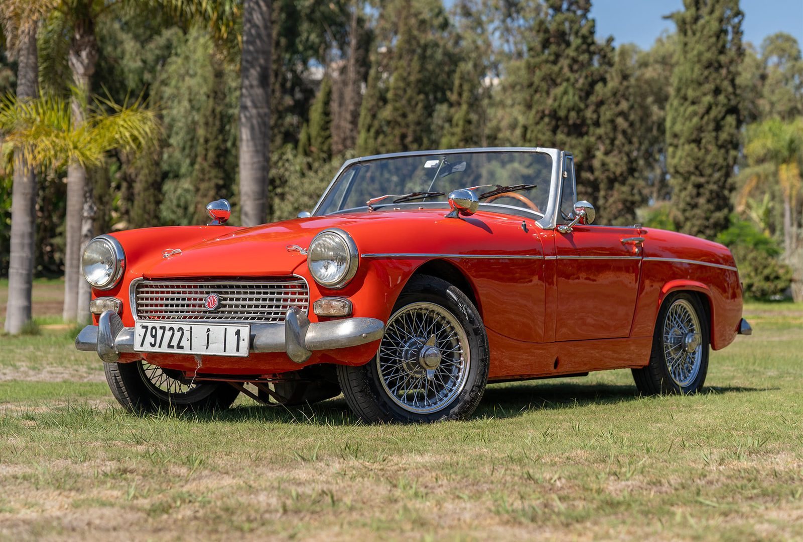 MG Midget, vue de trois quarts avant