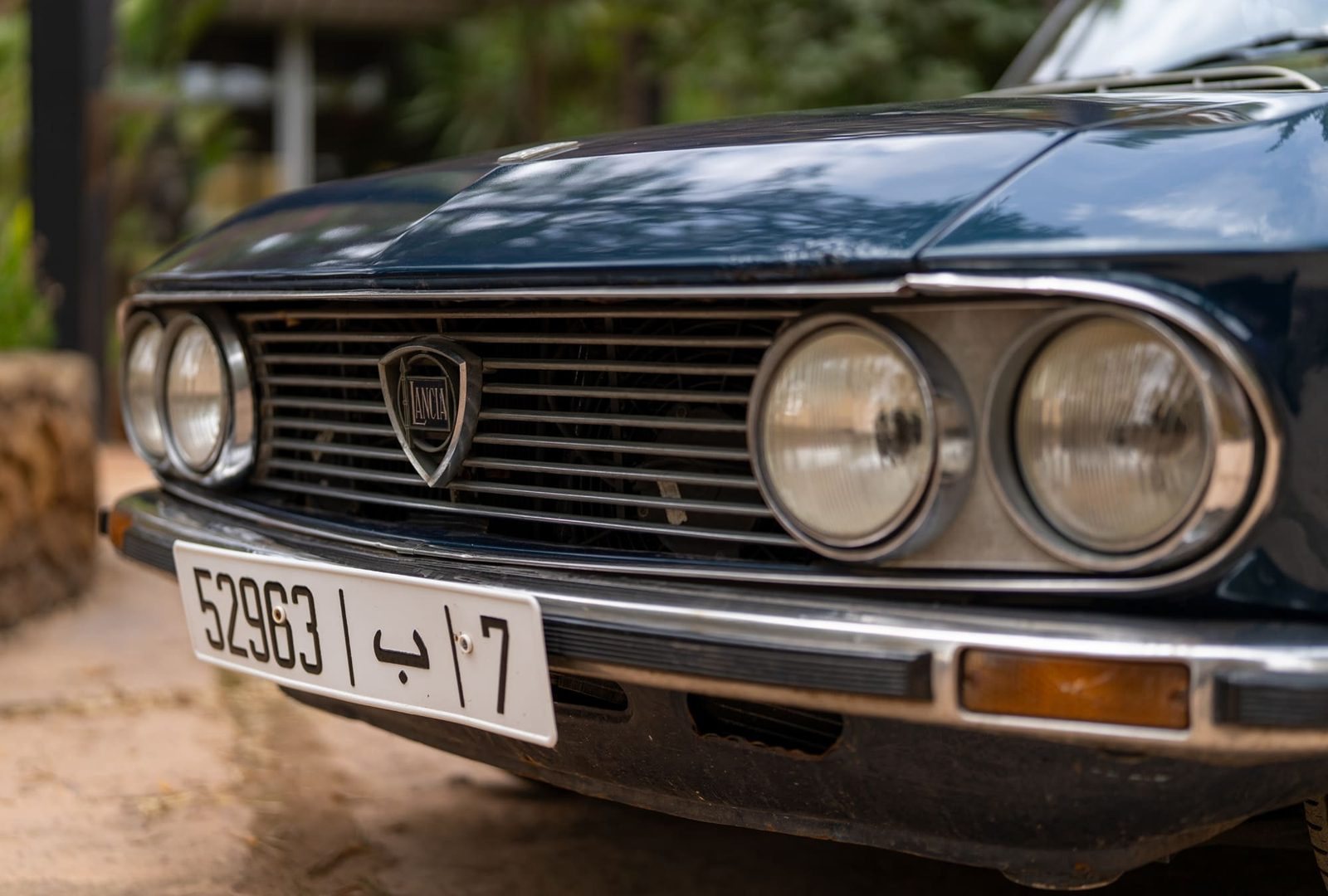Calandre et phares de la Lancia Fulvia